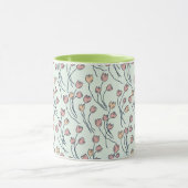 Retro Cottage Sketchy Tulips | Cottage Sage Tasse (Zentrum)