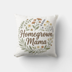 Retro Cottagecore Pflanze Mama Ringelblume Ästheti Kissen