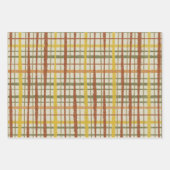 Retro-Cottailcore Kariertes Muster Geschenkpapier Set (Vorderseite 2)