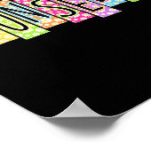 Retro Counselor Back To School Colorful Graphic  Poster (Ecke)