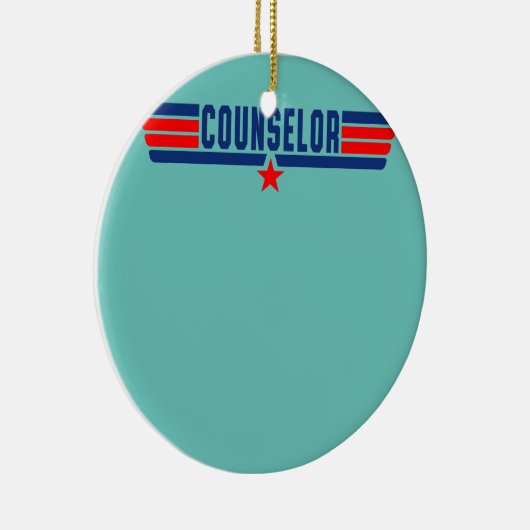Retro Counselor Funny School Counselor Life Keramik Ornament (Rechts)
