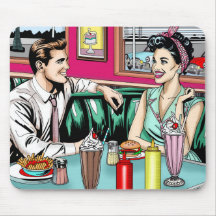 Retro Couple aus den 50er Jahren bei Diner