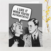 RETRO COUPLE D/S-FUNNIERTE KARTE (Gelbe Blume)