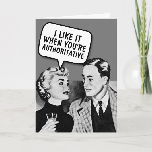 RETRO COUPLE D/S FUNNY BLANK CARD KARTE (Vorderseite)