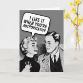 RETRO COUPLE D/S FUNNY BLANK CARD KARTE (Gelbe Blume)