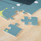 Retro Couple Frohe Weihnachten Vintager Urlaub Puzzle (Seite)