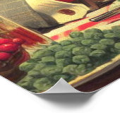 Retro Couple Illustration Poster (Ecke)