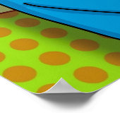 Retro Couple Kissing, 1950's Pop Art Poster (Ecke)