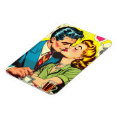 Retro Couple Liebe Comic Magnet (Linke Seite)