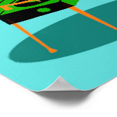 Retro Couple mit Dog Poster (Ecke)