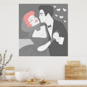 Retro Couple Poster (Küche)