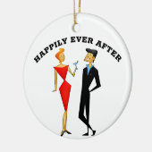 RETRO COUPLE WEDING GIFT ORNAMENT (Links)