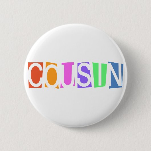 Retro-Cousin Button (Vorderseite)