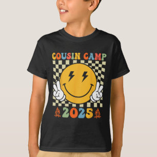 Retro-Cousin-Camp 2025 Familienurlaub Sommercamp T-Shirt