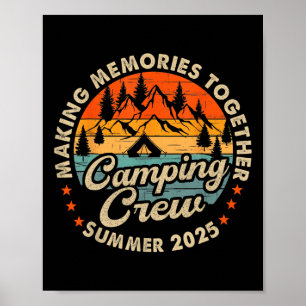 Retro Cousin Crew 2025 Camping Cousins Sommer 2025 Poster