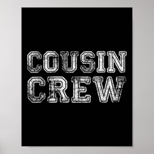 Retro-Cousin-Crew-Familien-Matching-Urlaub Mädchen Poster