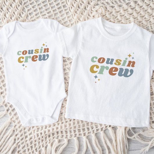 Retro-Cousin-Crew | Kids Baby Strampler