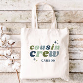 Retro Cousin Crew Monogramm | Kids Tragetasche