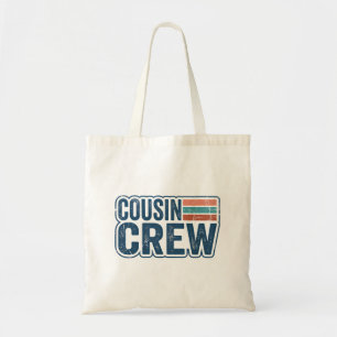 Retro Cousin Crew passende Familientreffen-Geschen Tragetasche