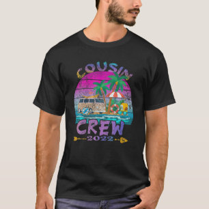 Retro Cousin Crew Urlaub 2022 Beach Trip Family T-Shirt