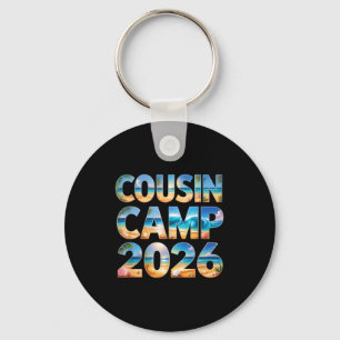 Retro-Cousinen-Camp 2026-Crew-Urlaubsreise-Ferien Schlüsselanhänger