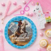 Retro Cowboy and Pferd Western Pappteller (Party)