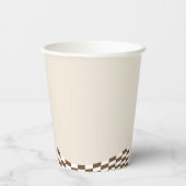 Retro Cowboy Halloween Erster Rodeo Geburtstag Pappbecher (Rückseite)