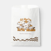 Retro Cowboy Halloween Schachbrettmuster Geburtsta Geschenktütchen (Vorderseite)