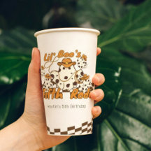 Retro Cowboy Halloween Schachbrettmuster Geburtsta