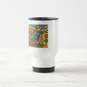 Retro-Cowboy, Pop-Art Reisebecher (Mittel)