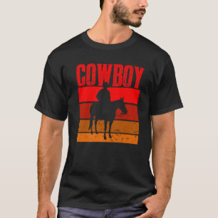 Retro Cowboy Rodeo Reitsport Land Vintag T-Shirt