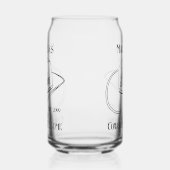 Retro Cowboy Saloon Can Beer Trinkbehälter Dosenglas (Links)