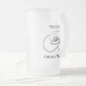 Retro Cowboy Saloon Trinkbehälter Pint Mattglas Bierglas (VorderseiteRechts)