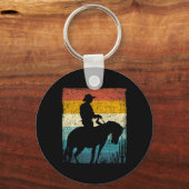 Retro Cowboy Schlüsselanhänger (Vorderseite)