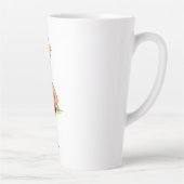 Retro Cowgirl Button-up Art Milchtasse (Rechts)