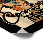 Retro Cowgirl Card Can't Be Tamed Western Country Poster (Ecke)