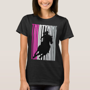 Retro Cowgirl Geburtstag 38. Rodeo Pferd Königin B T-Shirt