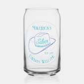 Retro Cowgirl Saloon Can Beer Trinkbehälter Dosenglas (Vorderseite)