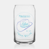 Retro Cowgirl Saloon Can Beer Trinkbehälter Dosenglas (Rückseite)