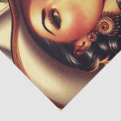 Retro Cowgirl Seidenpapier (Ausschnitt)