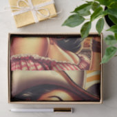 Retro Cowgirl Seidenpapier (Geschenk)