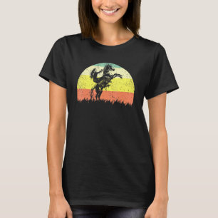 Retro Cowgirl Texas Ranch Vintag Girl Riding Hors T-Shirt