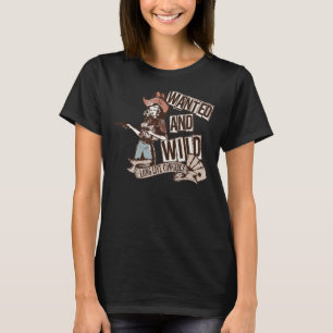 Retro-Cowgirl Wanted und wilde Rodeo-Mama Western T-Shirt