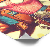 Retro-Cowgirls Button-ups Poster (Ecke)