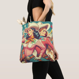 Retro-Cowgirls Button-ups Tasche