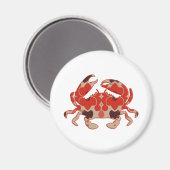 Retro Crab Silhouette geformt Magnet (Vorderseite/Rückseite)