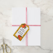 Retro Crate Orange Custom Canning oder Geschenk Ta Geschenkanhänger (Mit Garn)