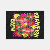 Retro Crawfish Crew Cajun Boil Season For Men Wome Fleecedecke (Vorderseite (Horizontal))