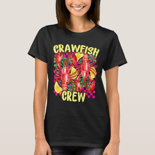 Retro Crawfish Crew Cajun Boil Season For Men Wome T-Shirt (Vorderseite)