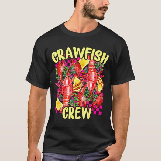 Retro Crawfish Crew Cajun Boil Season For Men Wome T-Shirt (Vorderseite)